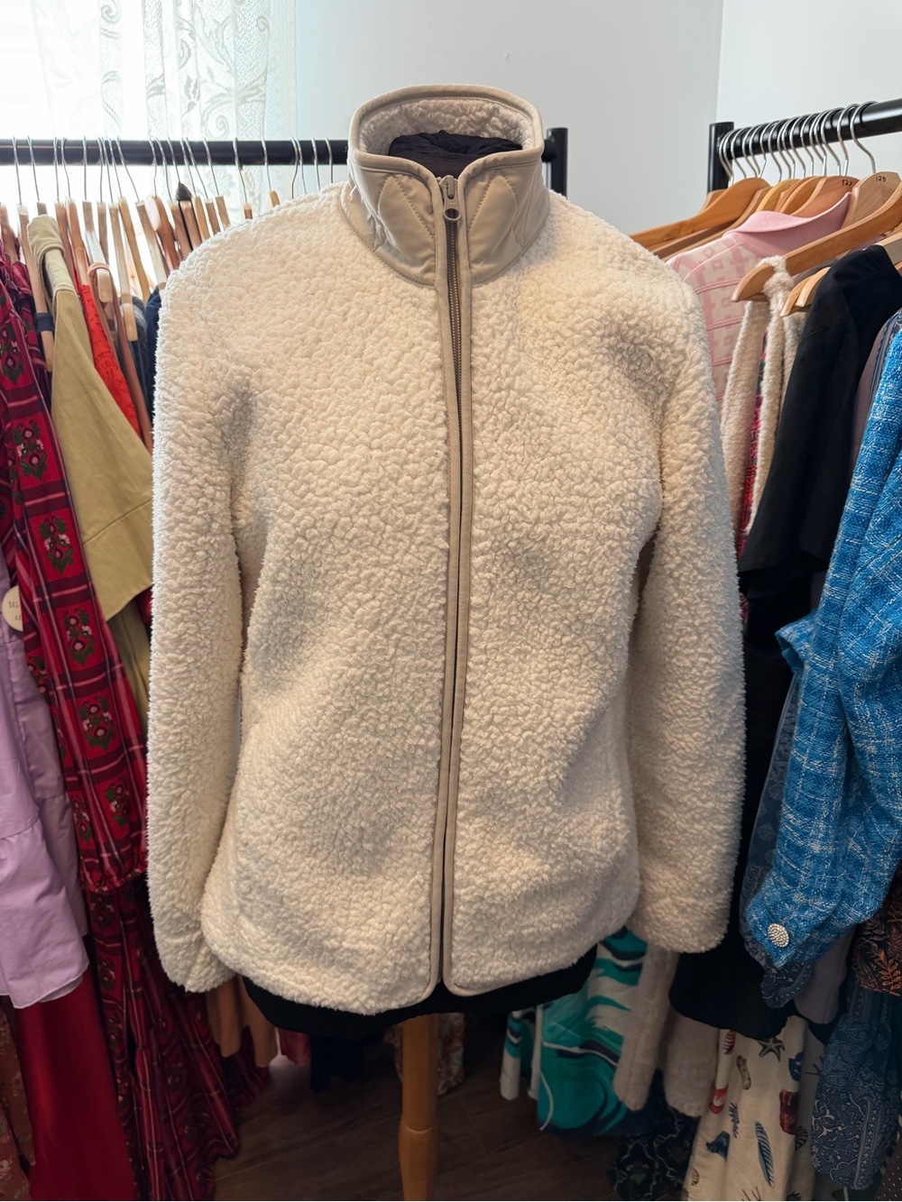 Royal Robbins Cream Sherpa Zip Jacket